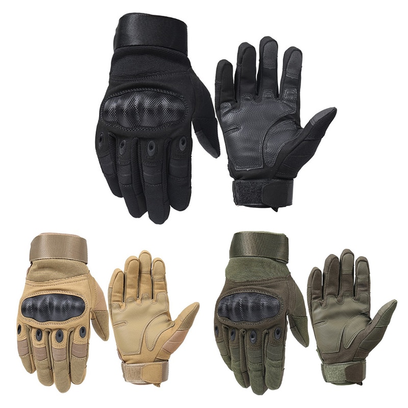 1 Pair Motorcycle Gloves Breathable Unisex Full Finger Glove