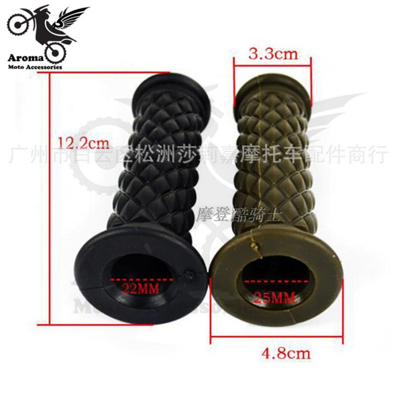 16-colors-available-brown-red-black-hot-retro-cafe-racer-parts-22MM-25MM-rubber-motorbike-grip-2