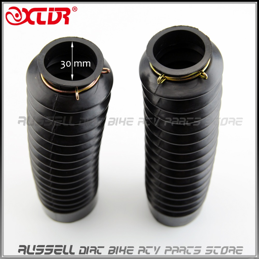 2-Pcs-Cafe-Racer-Front-Shock-Absorber-Dust-Protection-Rubber-Cover-22cm-High-Quality-for-Honda-1