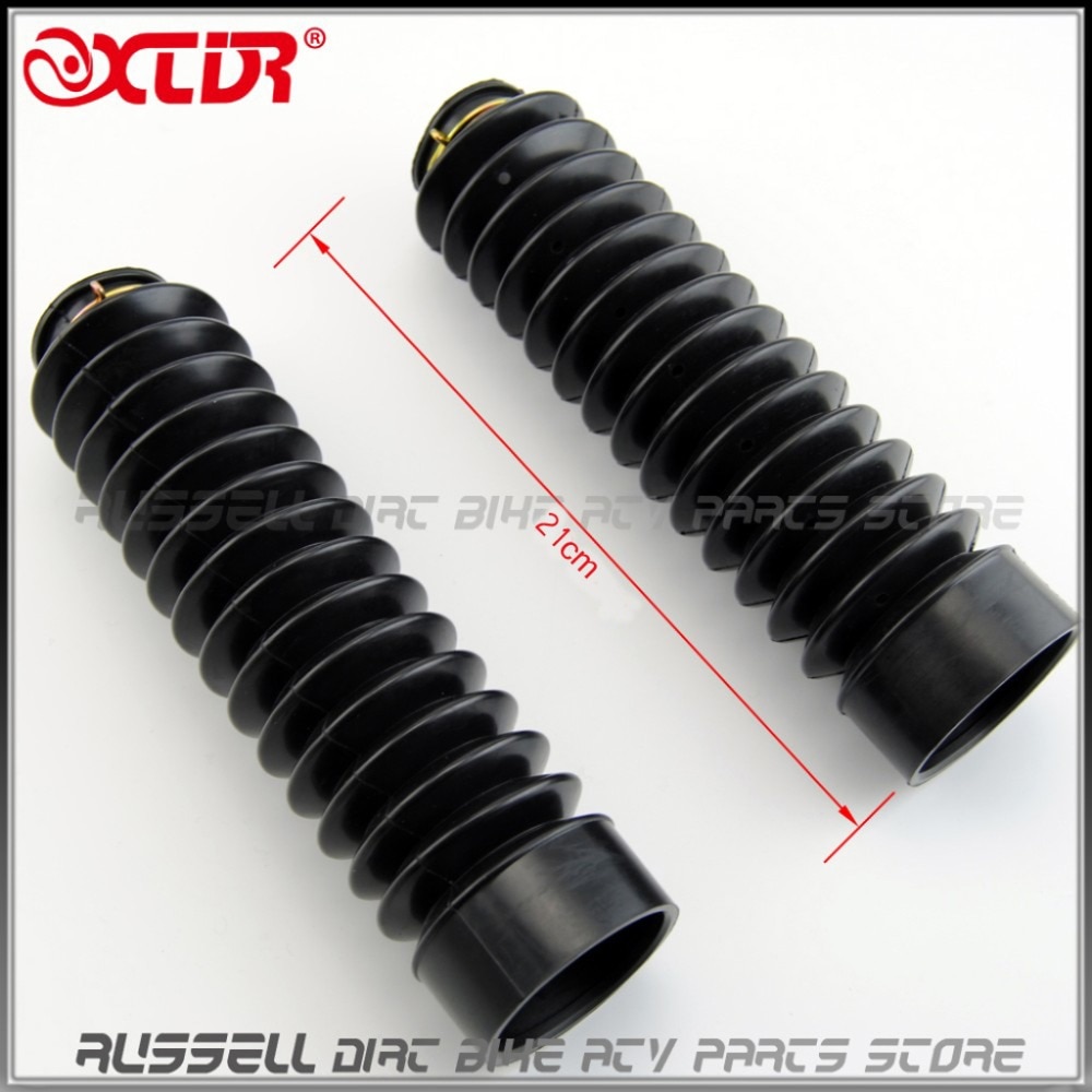 2-Pcs-Cafe-Racer-Front-Shock-Absorber-Dust-Protection-Rubber-Cover-22cm-High-Quality-for-Honda-3