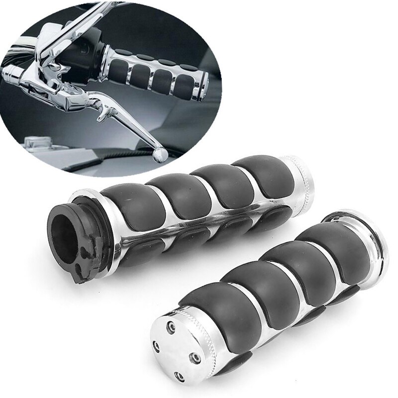 22mm 7/8" Handlebar Hand Grips For Honda Gold Wing GL 1100 1200 1500