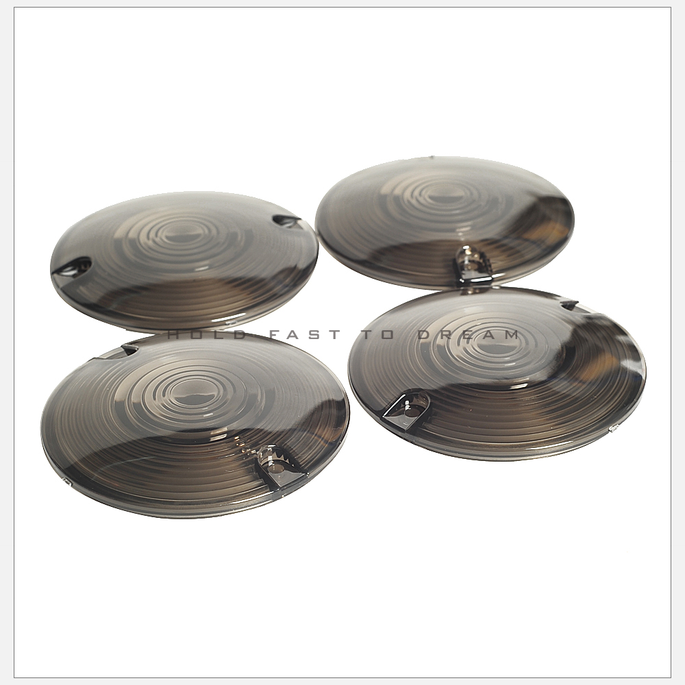 4-x-Smoke-Turn-Signal-Light-Lens-Cover-Bulb-For-Harley-Davidson-Touring-Electra-Glides-Road-2