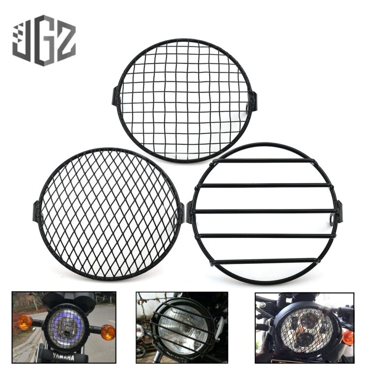 7 inch Motorcycle Universal Vintage Headlight Protector Retro Grill