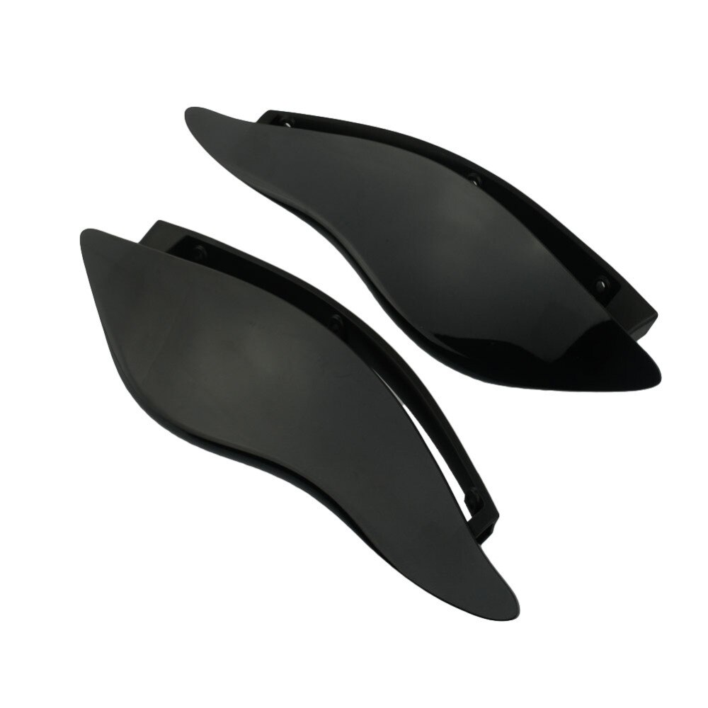 Adjustable Fairing Side Wings Air Deflectors Motorcycle Windshield For Harley Touring Electra