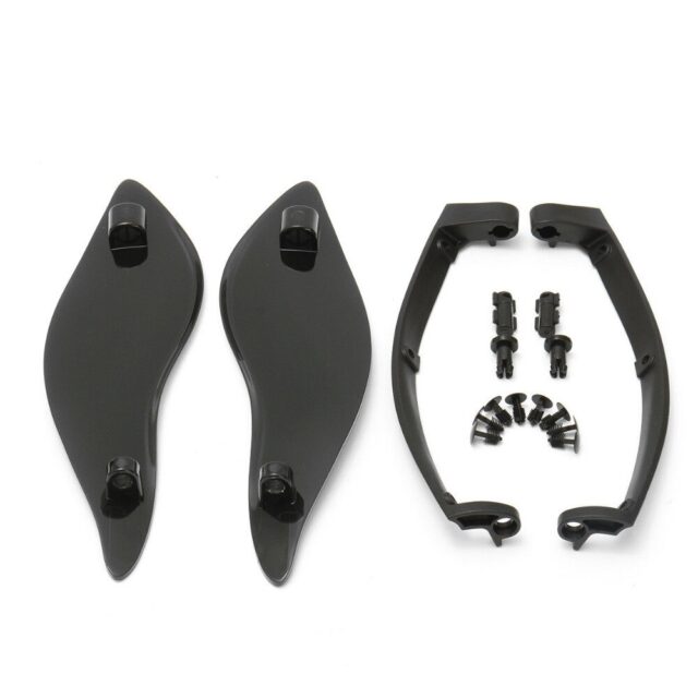 Adjustable Fairing Side Wings Air Deflectors Motorcycle Windshield For Harley Touring Electra