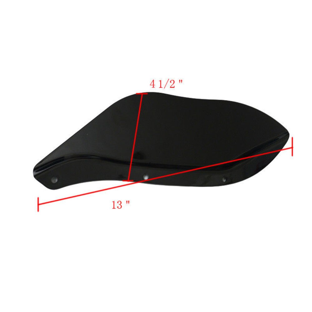 Black-Clear-Wind-Deflectors-Windscreens-Side-Air-Wing-Windshield-For-Harley-Davidson-Touring-FLHR-FLHT-FLHX-4