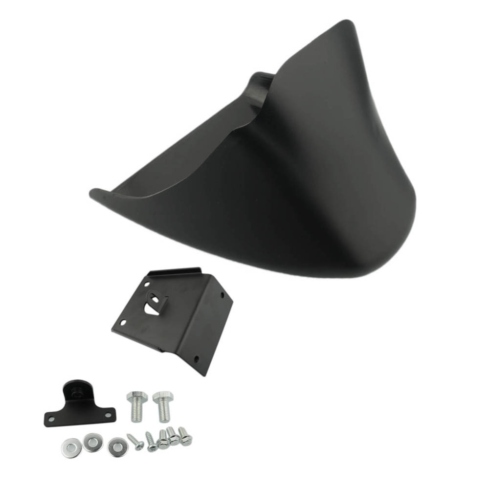 Black Motorcycle Front Chin Spoiler Air Dam Fairing Cover Mudguard Air