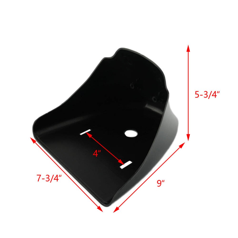 Black Motorcycle Front Chin Spoiler Air Dam Fairing Cover Mudguard Air