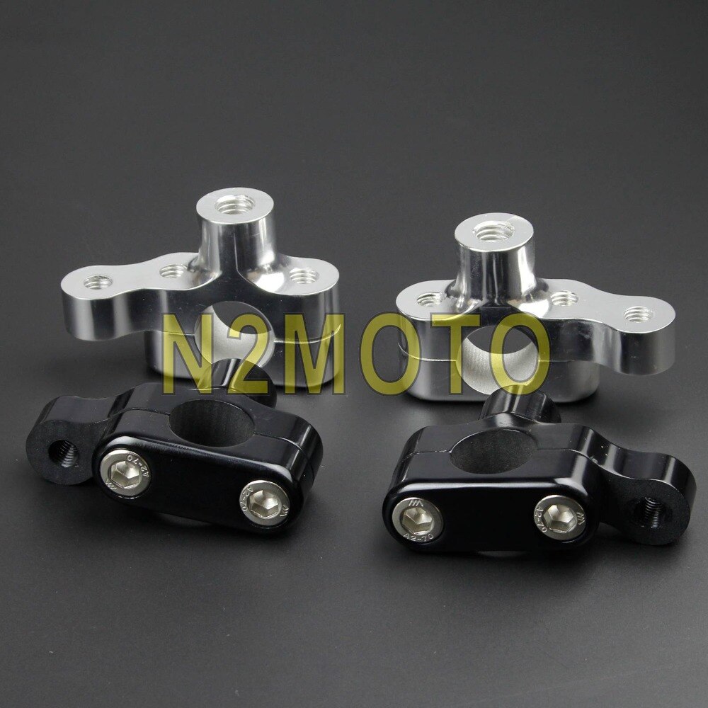 CNC Aluminum 1" Handlebar Riser Offset Meter GPS Phone Mounting Bracket