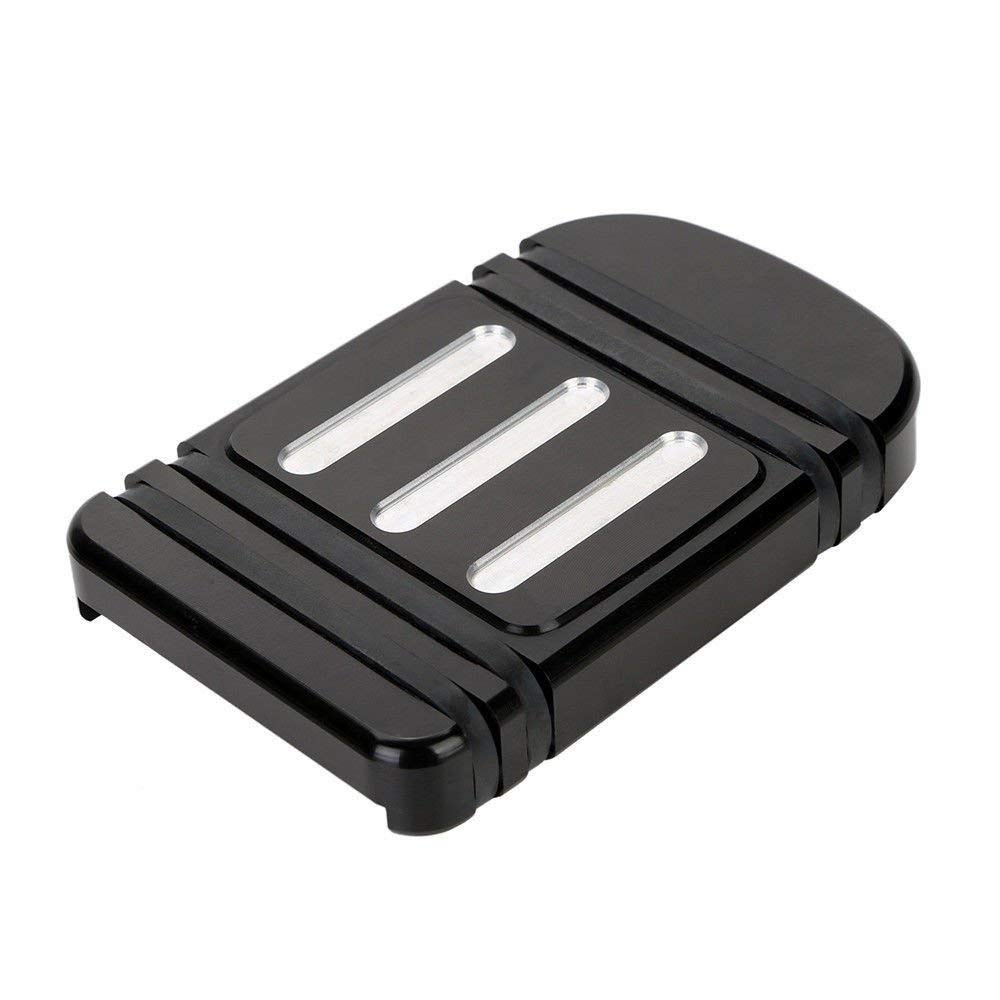 CNC-Brake-Pedal-Pad-Cover-for-Harley-Touring-Street-Glide-Road-King-Tri-Black-Electra-Street-1