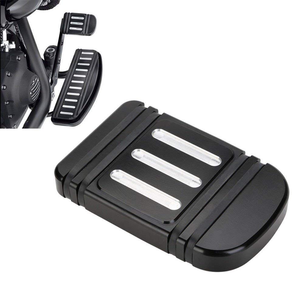 CNC-Brake-Pedal-Pad-Cover-for-Harley-Touring-Street-Glide-Road-King-Tri-Black-Electra-Street