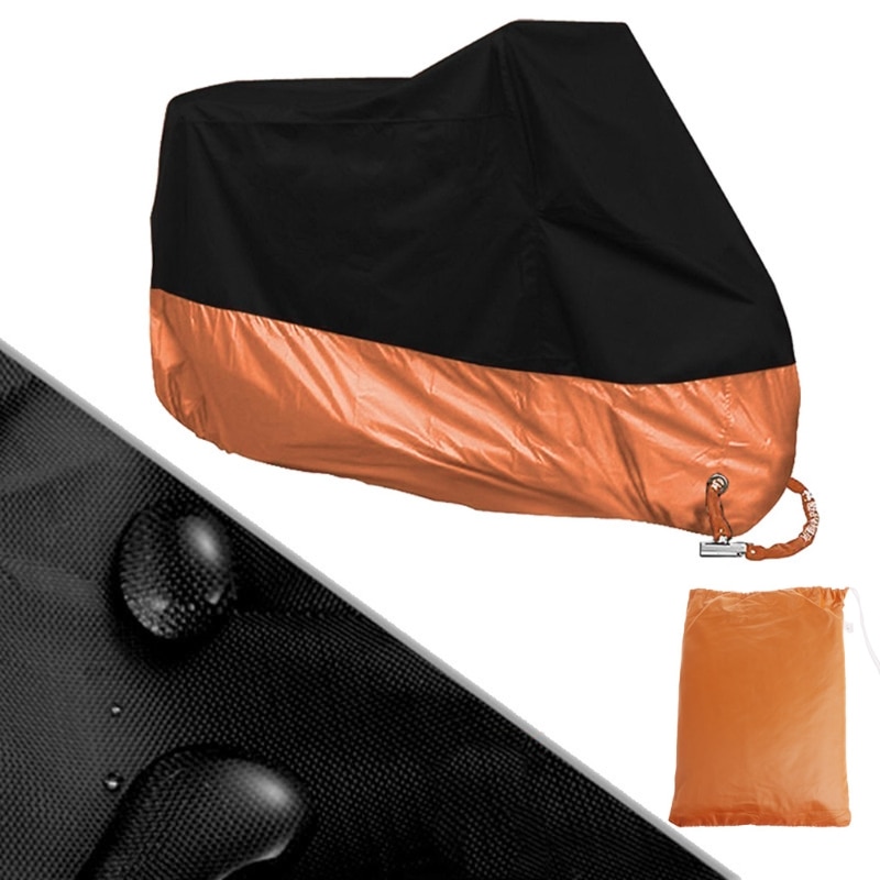 Free-delivery-Orange-L-XL-XXXL-Motorcycle-Cover-Waterproof-For-Harley-Davidson-Street-Glide-Touring-Drop-1