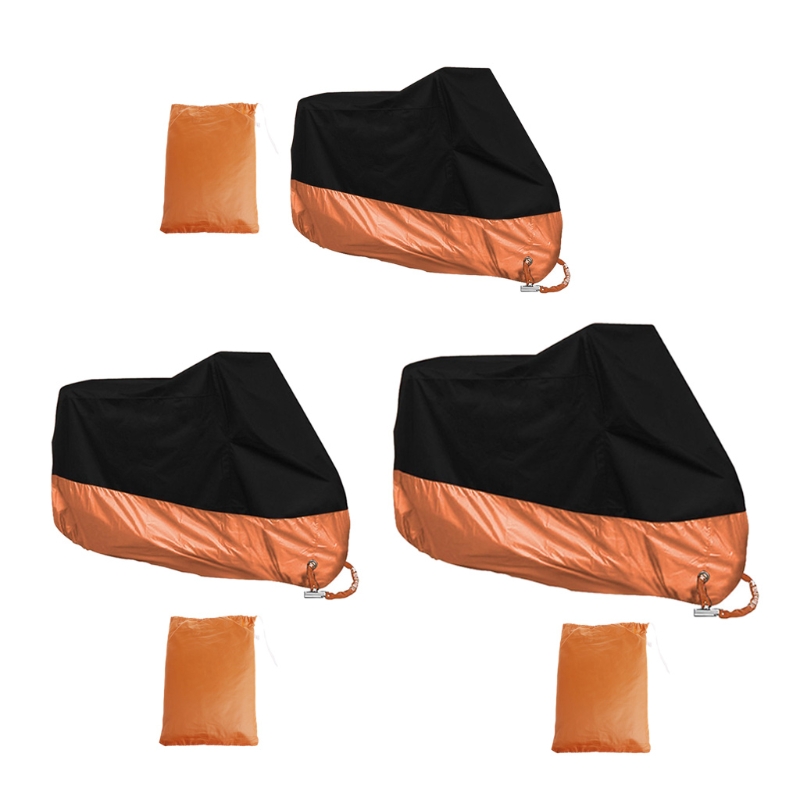 Free-delivery-Orange-L-XL-XXXL-Motorcycle-Cover-Waterproof-For-Harley-Davidson-Street-Glide-Touring-Drop