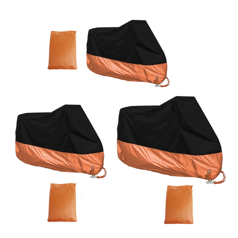 Free delivery Orange L/XL/XXXL Motorcycle Cover Waterproof For Harley