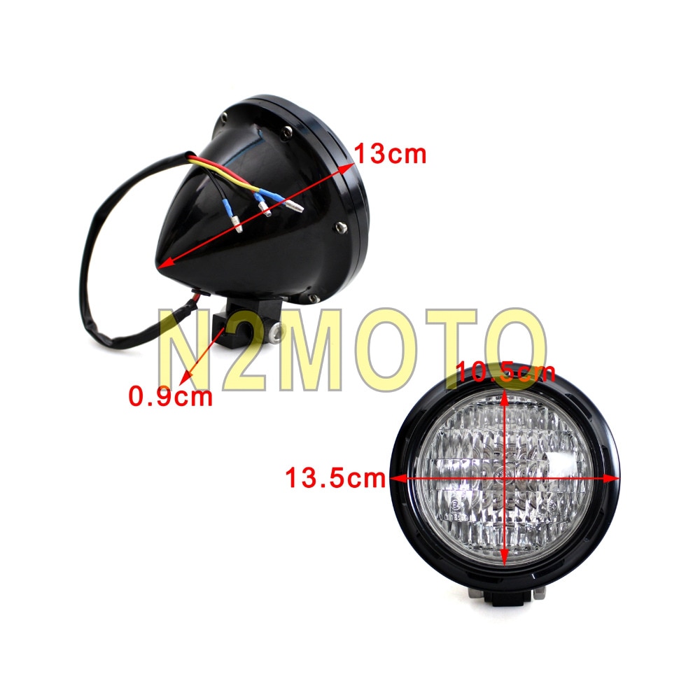 H4-Bulb-Retro-Black-Billet-Aluminum-Motorcycle-4-Headlight-Headlamp-Light-for-Harley-Cafe-Racer-Sportster-3