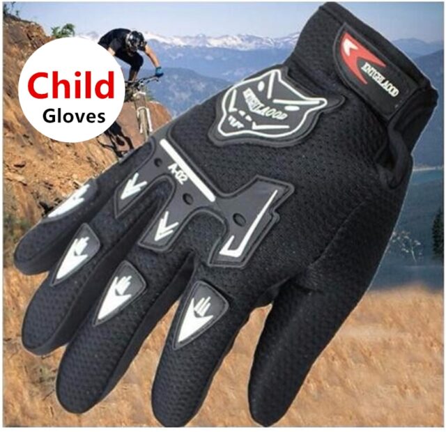 Kids Summer Full Finger Motorcycle Gloves Child Moto Luvas Motocross