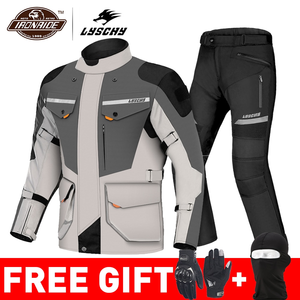 LYSCHY Motorcycle Jacket Summer Moto Suit Motorbike Riding Jacket