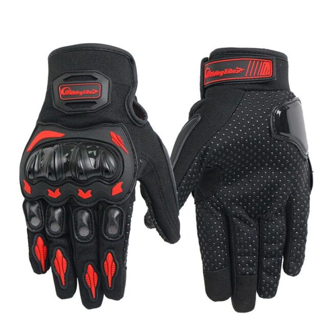 LumiParty Unisex Motorcycle Gloves Summer Breathable Moto Riding Protective Gear Non-slip Touch