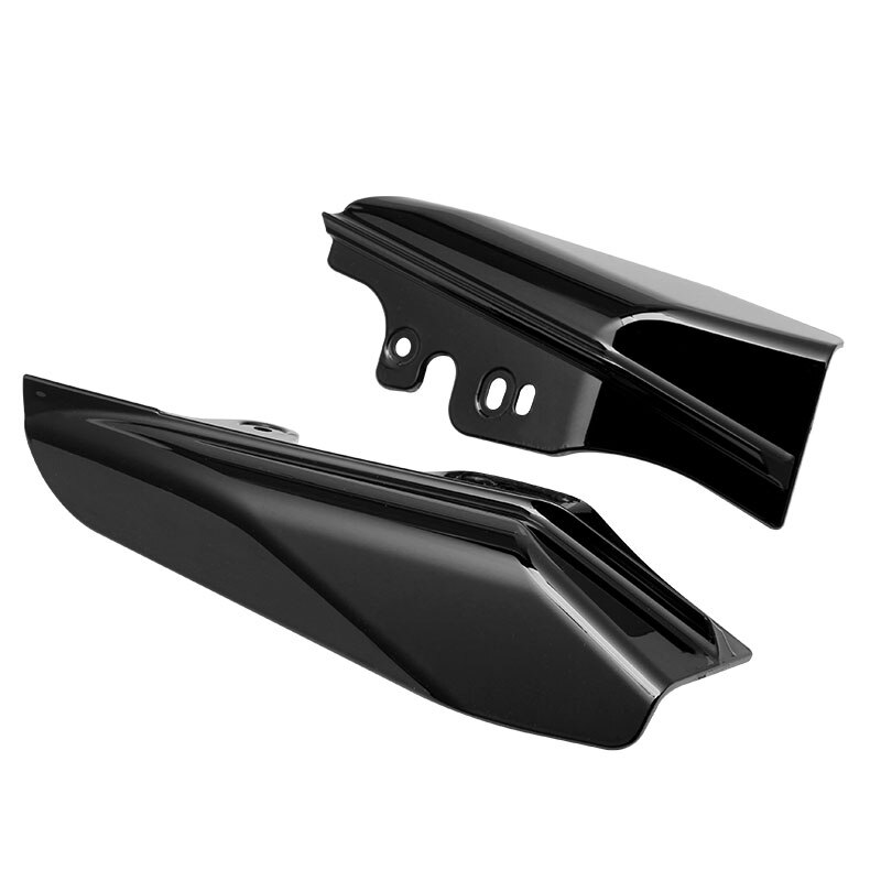 Motorcycle-Black-Mid-Frame-Air-Deflector-Heat-Shield-For-Harley-Touring-Street-Electra-Glide-Road-King-1