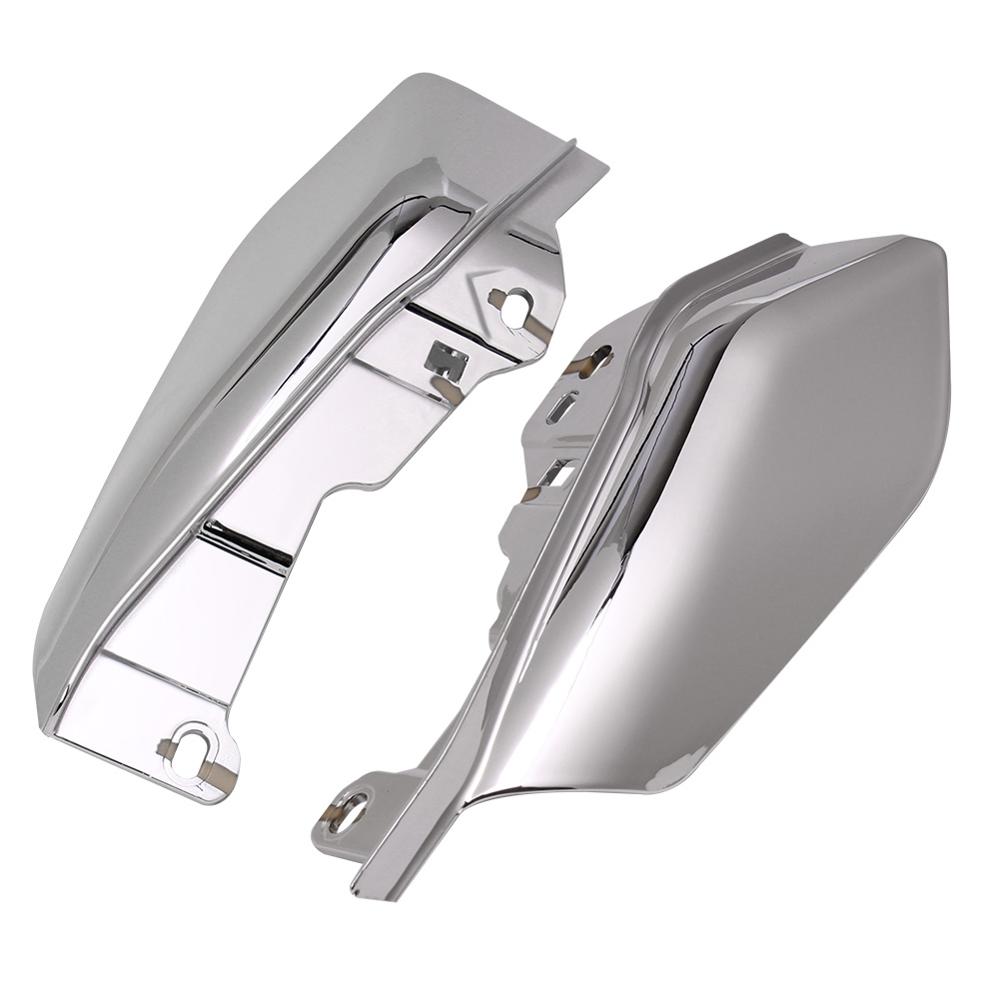Motorcycle-Chrome-Mid-Frame-Air-Deflector-Heat-Shield-Fit-For-Harley-Touring-Electra-Road-Street-Glide-3