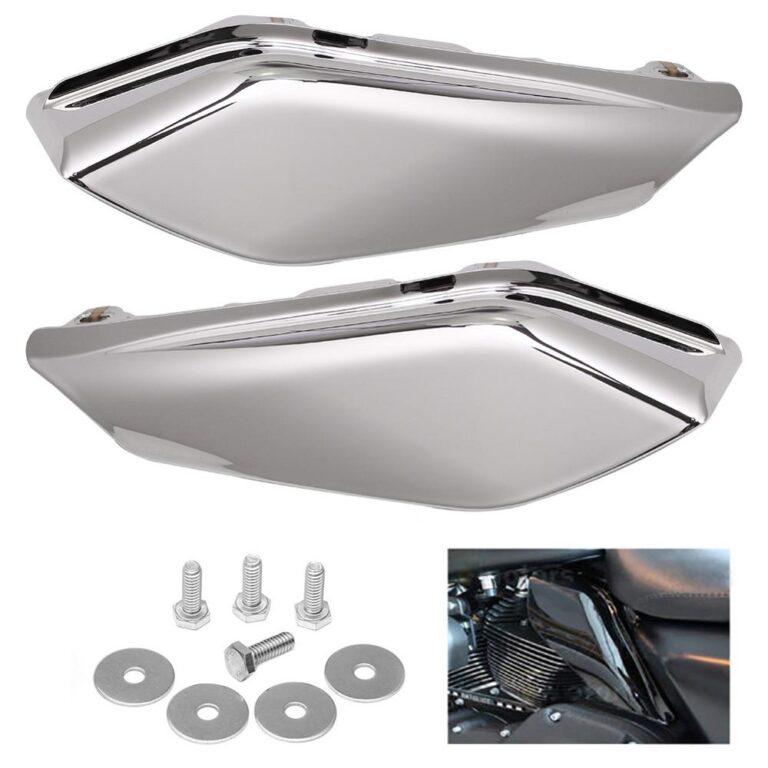 Motorcycle Chrome MidFrame Air Deflector Heat Shield Fit For Harley