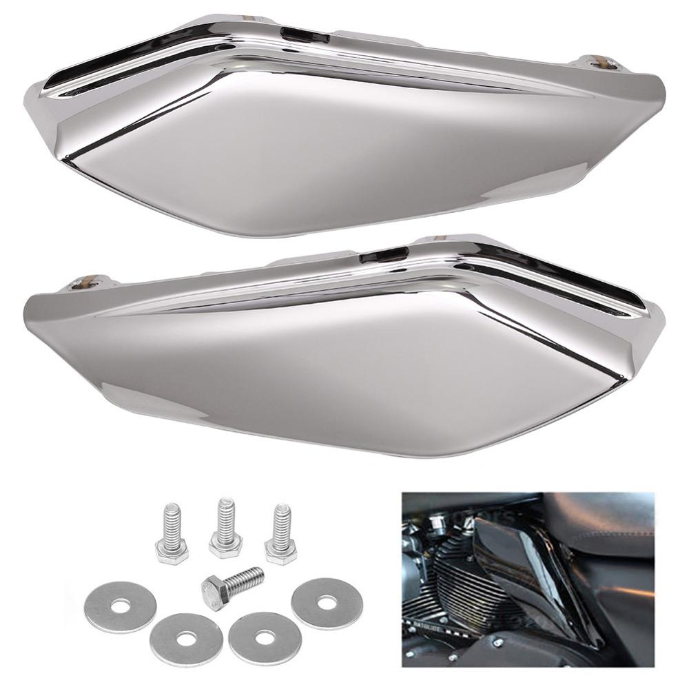 Motorcycle-Chrome-Mid-Frame-Air-Deflector-Heat-Shield-Fit-For-Harley-Touring-Electra-Road-Street-Glide