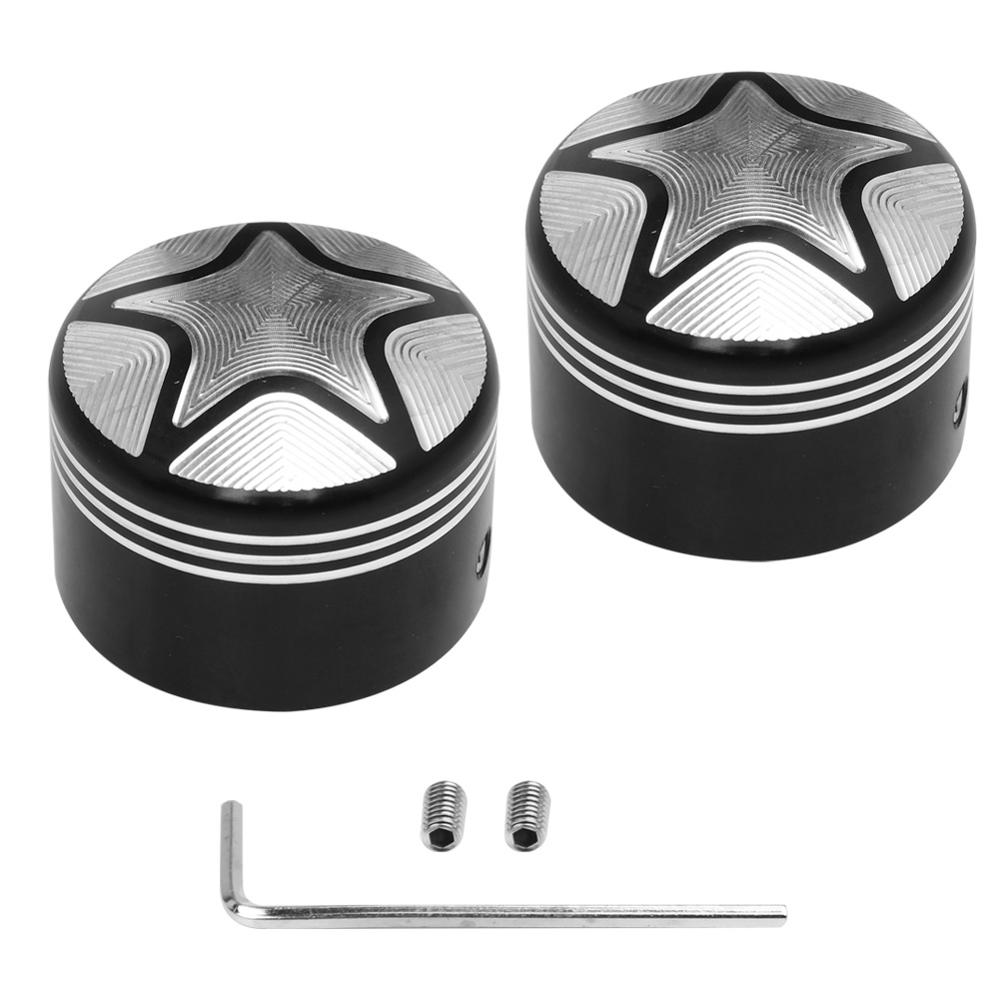 Motorcycle Front Axle Nut Cover Cap Bolt for Harley Touring Softail