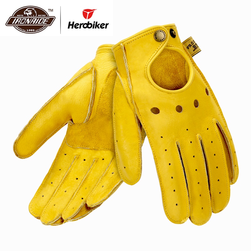 New-Genuine-Sheepskin-Leather-Motorcycle-Gloves-Men-Vintage-Motorbike-Full-Finger-Gloves-Retro-Biker-Touchscreen-Moto
