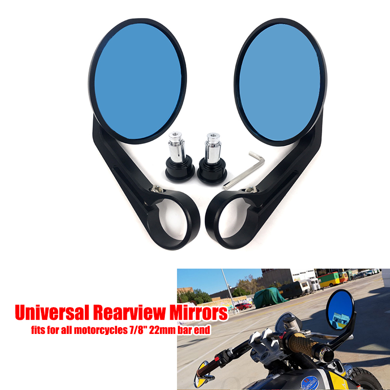 Round-7-8-Handlebar-Aluminum-Alloy-Motocycle-Rearview-Mirrors-End-Motor-Side-Mirrors-Motor-Cafe-Racer