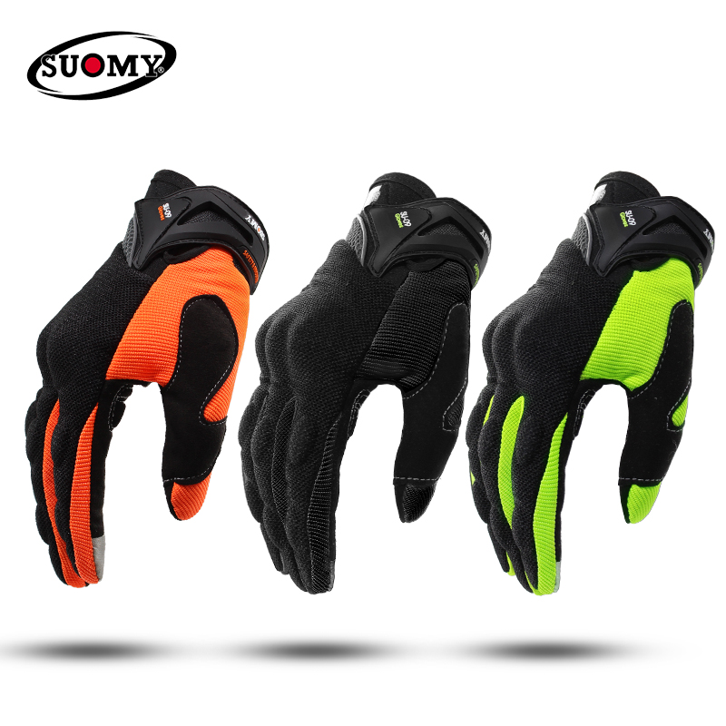 SUOMY-NEW-Motorcycle-Gloves-Green-Motocross-Racing-gloves-Full-Finger-Cycling-guantes-moto-Motorbike-Summer-luvas