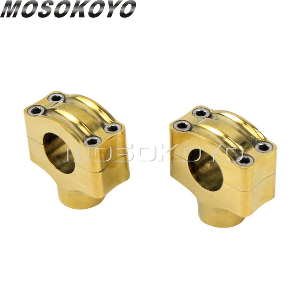 Solid Brass 1” 25.4mm Handlebar Riser Retro Rough Craft Handle Bar