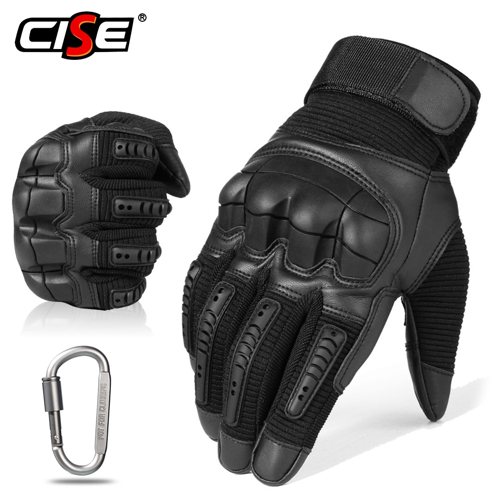 Touch Screen Leather Motorcycle Gloves Motocross Tactical Gear Moto