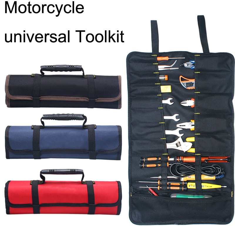 Universal Motorcycle Tools Bag Multifunction Oxford Pocket Toolkit