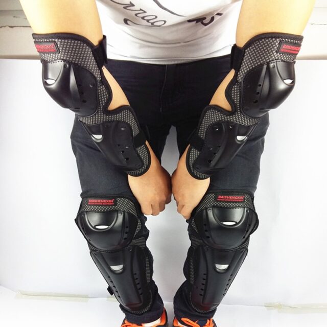 4pc/s Motorcycle knee & elbow protective pads Motocross skating knee