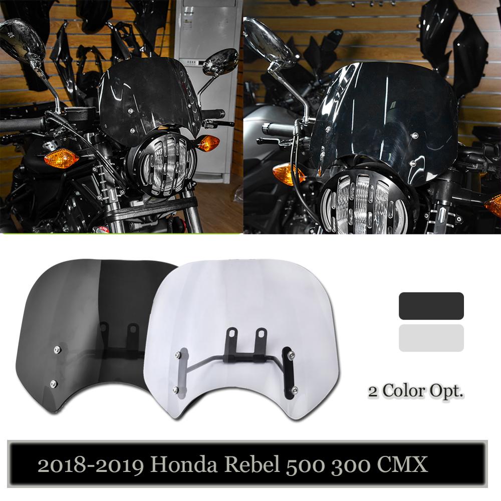 For-2018-2019-2020-Honda-Rebel-CMX-500-300-Windscreen-Windshield-Wind-Deflector-CMX500-CMX300-Flyscreen