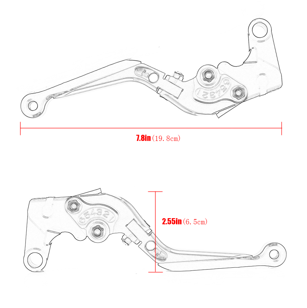 For-HONDA-CMX500-CMX-500-REBEL-300-REBEL300-2017-19-Motorcycle-CNC-Adjustable-Folding-Extendable-Handle-5