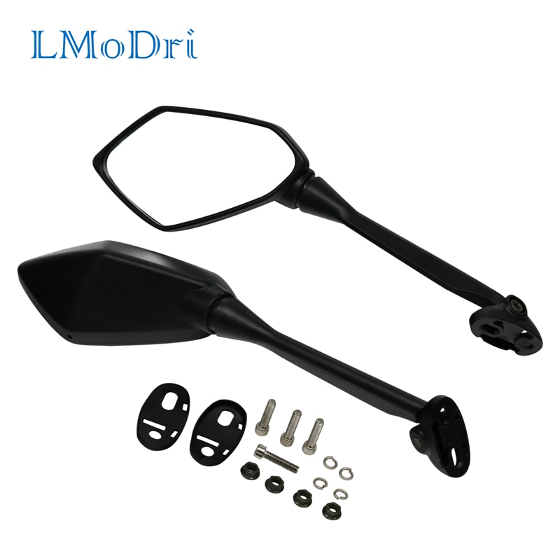 LMoDri Motorcycle Mirrors Sport Bike Scooter Rear View Mirror For Honda