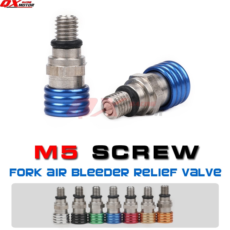 Motocross M5*0.8 Fork Air Bleeder Relief Valve For YZ YZF YZ85 YZ125