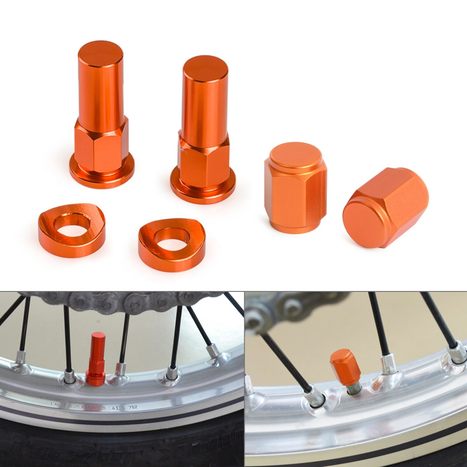 Motocross Rim Lock Nut & Washer Kit For Husqvarna TE FE TC FC 125 250