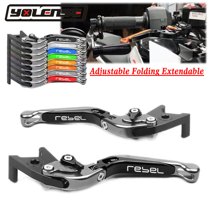 Motorcycle-Accessories-Folding-Extendable-Brake-Clutch-Levers-For-HONDA-CMX500-CMX-500-REBEL-300-REBEL300-2017