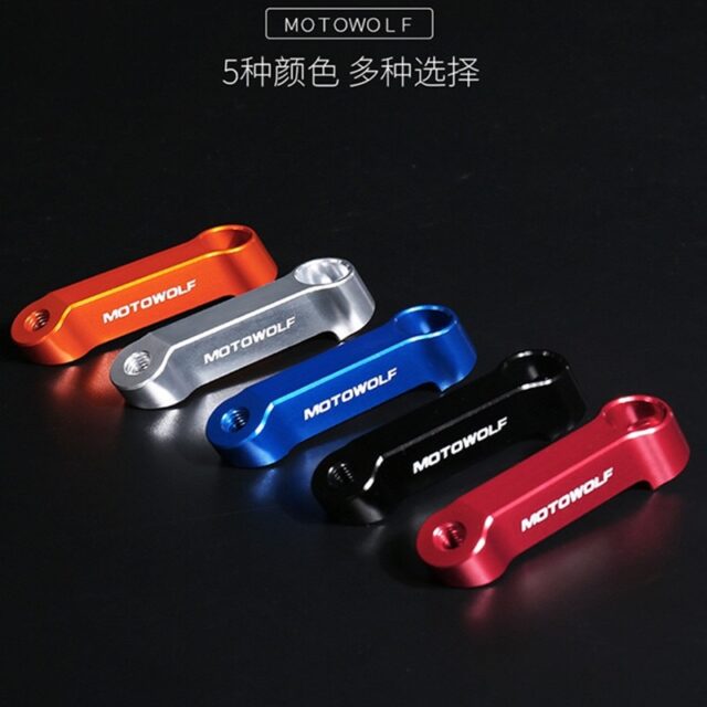 Motorcycle Rearview Mirror Extension Mount Bracket Holder Universal 8