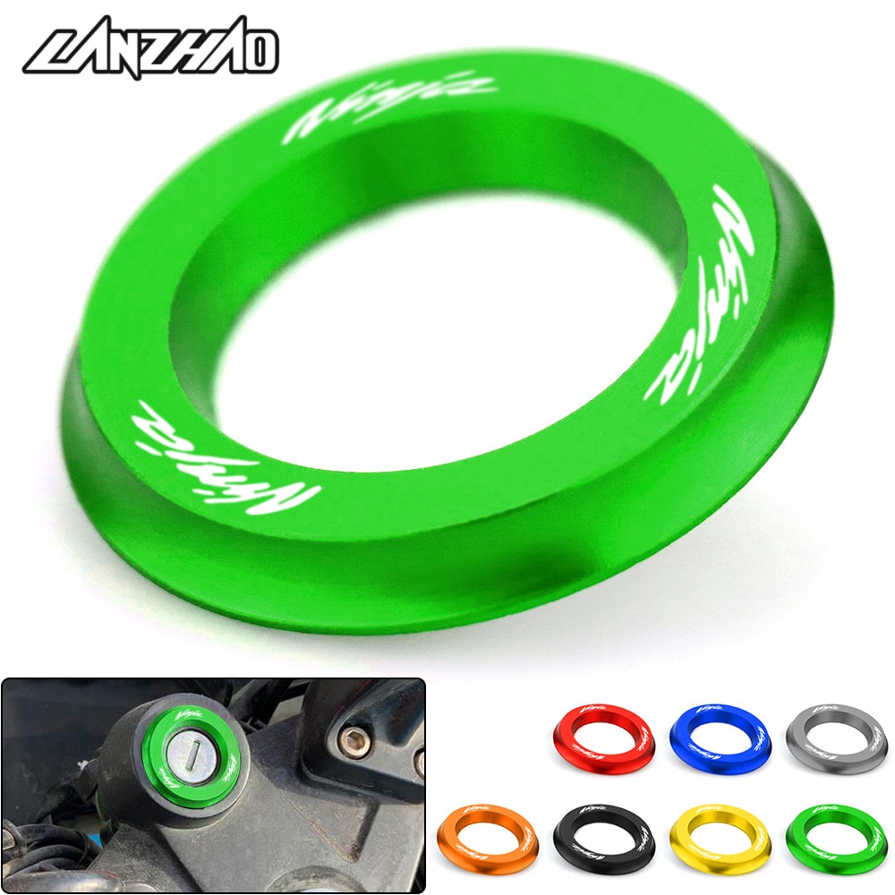 NINJA-Motorcycle-Ignition-Switch-Cover-Ring-CNC-Accessories-for-Kawasaki-Ninja-250-300-400-2013-2014-6