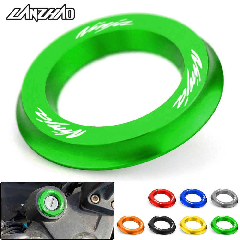 NINJA Motorcycle Ignition Switch Cover Ring CNC Accessories for