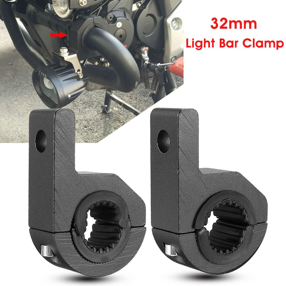 Pair-LED-Light-Bar-Mount-Brackets-25-32mm-Fog-Lamp-Driving-Light-Spotlight-Holder-Clamps-Universal