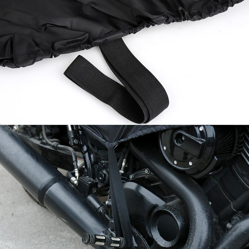 X-AUTOHAUX-M-L-XL-SIZE-Motorcycle-Half-Cover-210T-universal-Outdoor-Waterproof-Dustproof-Rain-Dust-3
