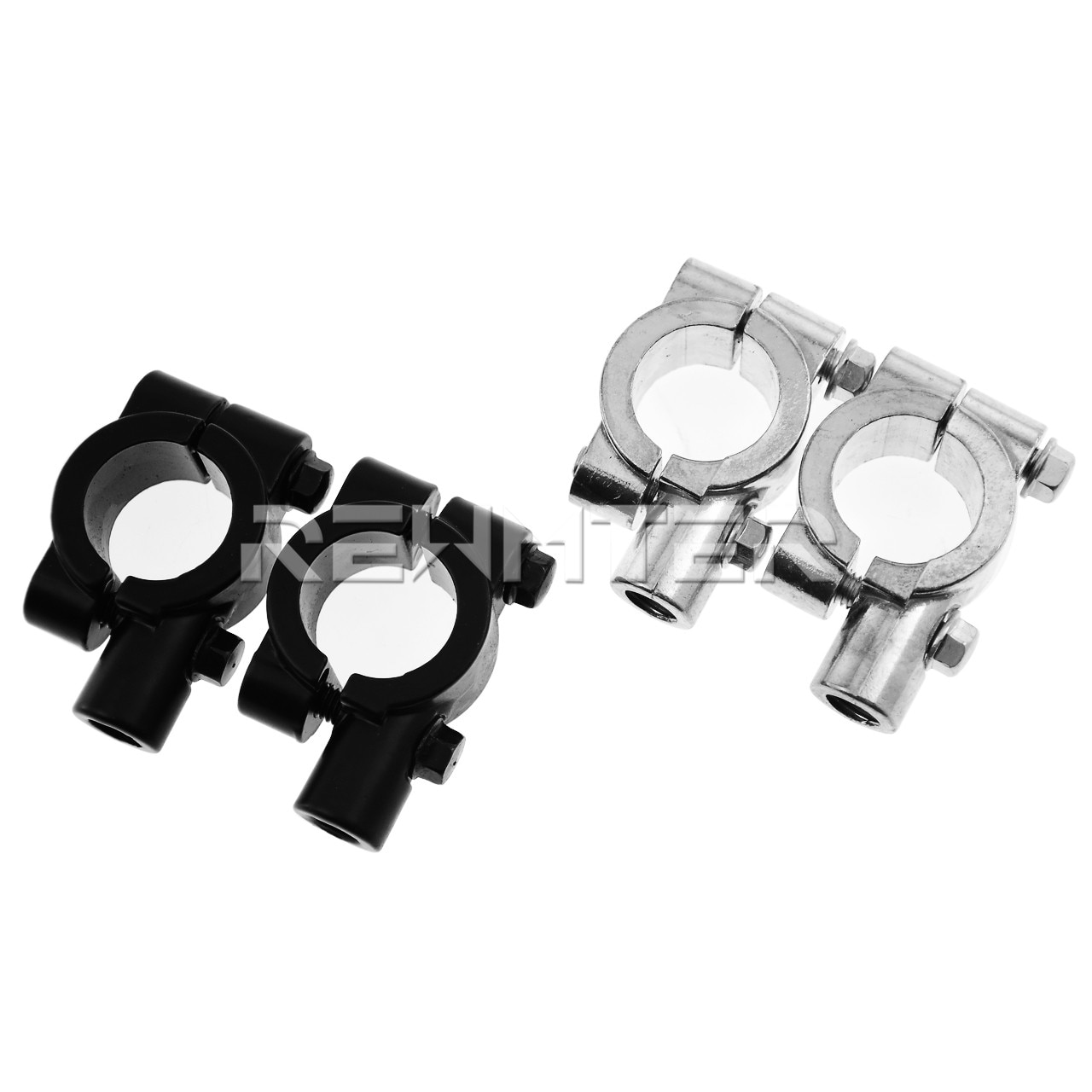 2PCS-Black-Silver-Motorcycle-accessories-Mirror-Mount-Clamp-Rear-View-Mirror-Holder-Size-22mm-10mm-8mm-2