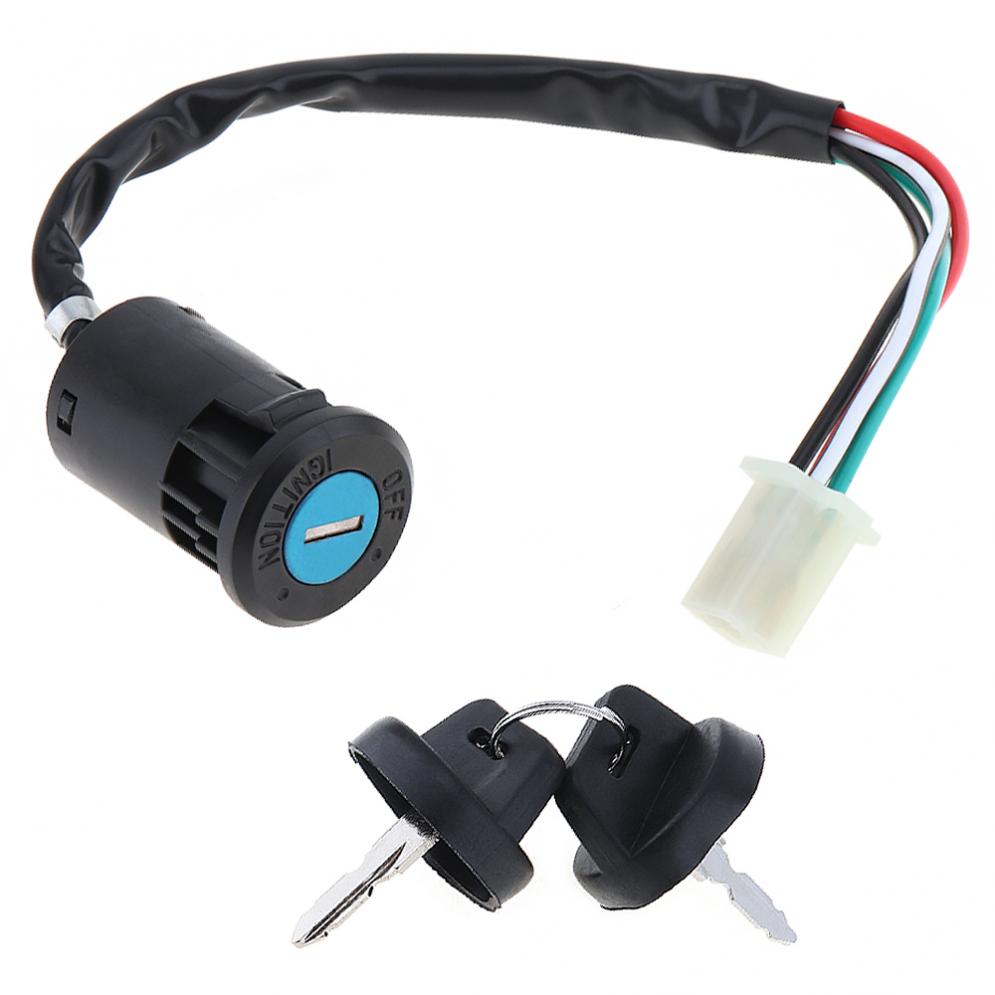 4-Wires-Universal-2-Ignition-Keys-Start-Switch-Door-Lock-Key-Motorcycle-Accessories-for-ATV-Go