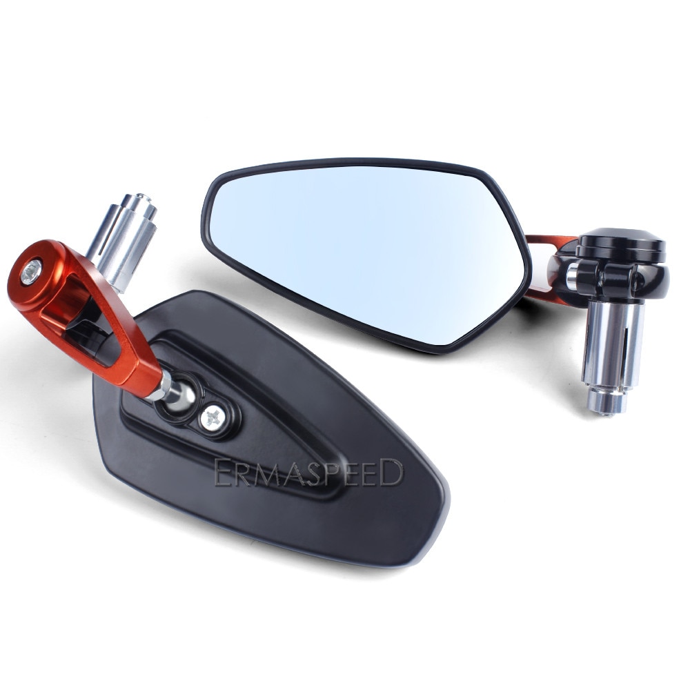 7-8-22mm-CNC-Rearview-Mirrors-Motorcycle-Universal-Blue-Glass-Motorbike-Scooter-Bar-End-Handlebar-Side-1