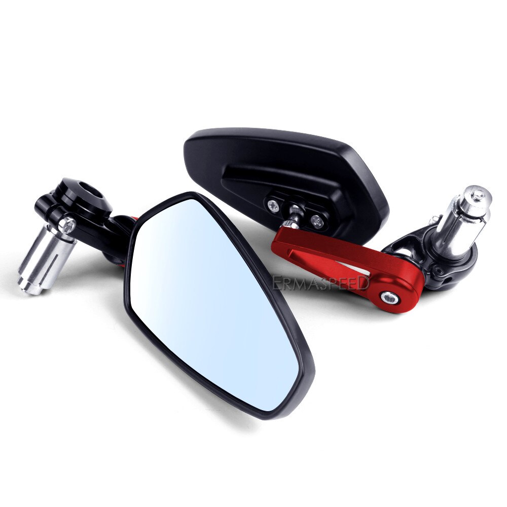 7-8-22mm-CNC-Rearview-Mirrors-Motorcycle-Universal-Blue-Glass-Motorbike-Scooter-Bar-End-Handlebar-Side-2