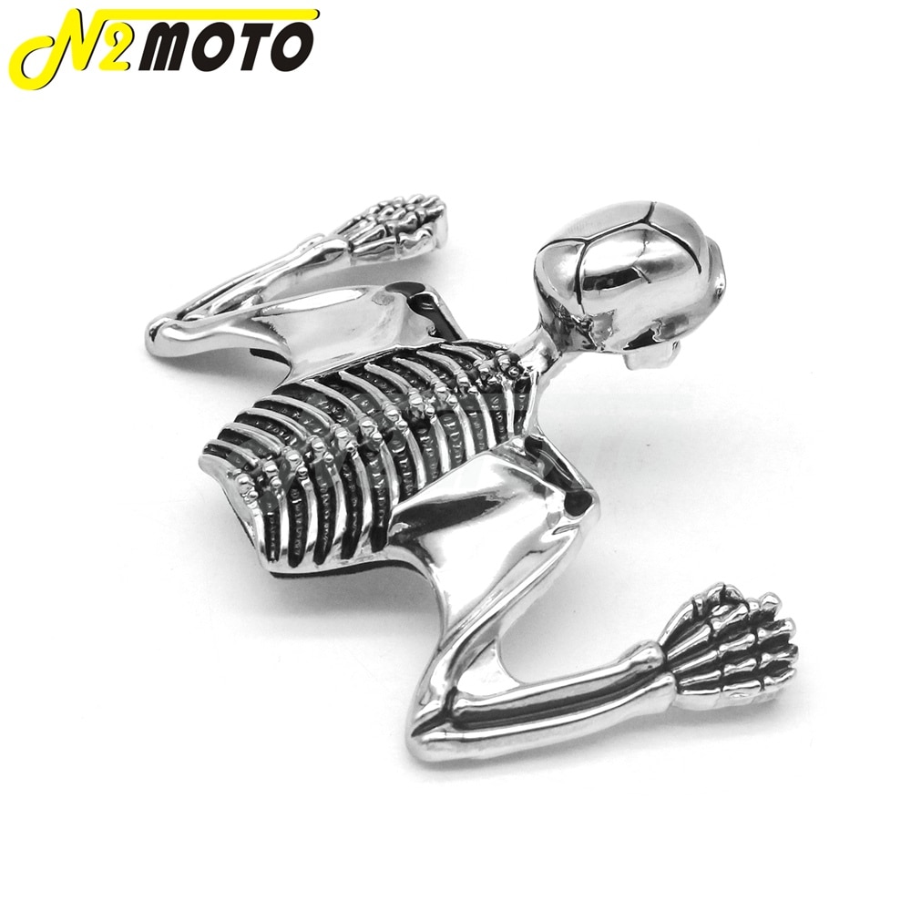 Chrome-Highway-Hawk-Skull-Ornament-Visor-For-Harley-Softail-Bobber-Chopper-7-Headlight-Lamp-Mudguard-Skeleton-1